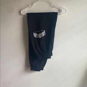 SHEIN Black Sweatpants Relaxed Fit Cotton Blend